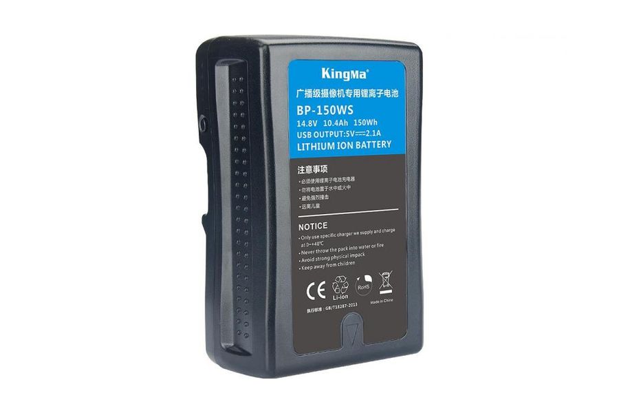 Акумулятор KingMa BP-150W V-Mount (10400 mAh, 150 Wh) для HDCAM XDCAM Broadcast Professional відеокамер