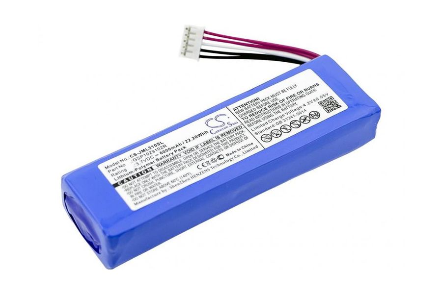 Акумулятор для JBL GSP1029102R (GSP1029102R) 6000 mAh (Cameron Sino - CS-JML310SL)