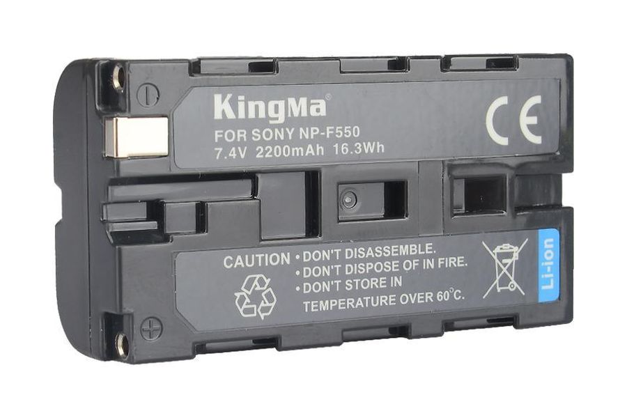 Акумулятор KingMa Z CAM NP-F550 для E2-S6 Super 35 6K / E2-F6 Full-Frame 6K / E2-F8 Full-Frame 8K Cinema Camera (2200 mAh, 7.4V, 16.3 Wh)