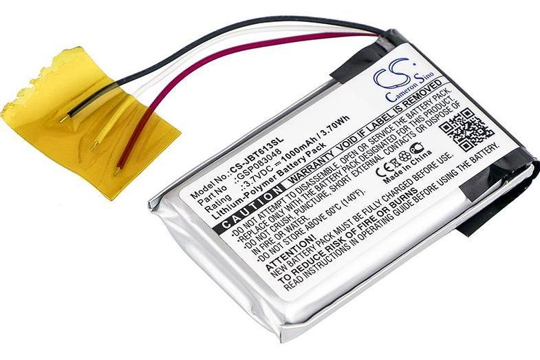 Акумулятор для JBL GSP083048 (GSP083048) 1000 mAh (Cameron Sino - CS-JBT613SL)