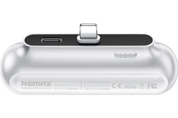 УMБ Remax RPP-576 (White) 2500 mAh Швидка допомога до айфона (Capsule Series)