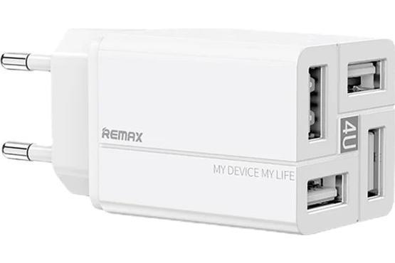 Зарядний пристрій Remax RP-U43 18W 3.4A на 4 USB порта (Wanfu Series)