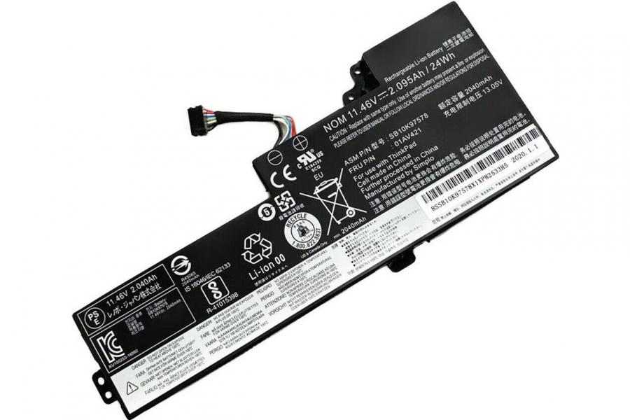 Акумуляторна батарея до ноутбука Lenovo ThinkPad A485 / A285 (01AV421) | 11.46V 24 Wh | Replacement