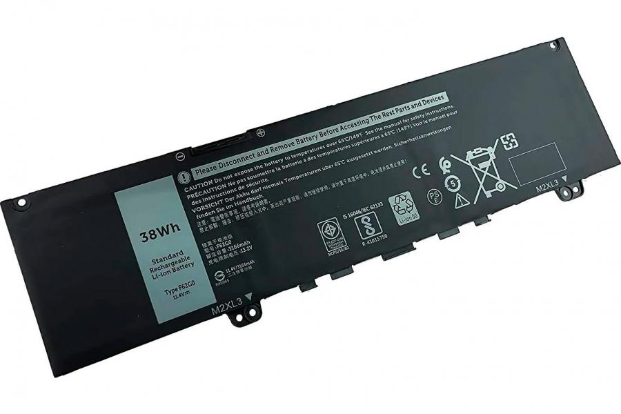 Акумуляторна батарея до ноутбука DELL RPJC3 (F62G0) | 11.4V 38 Wh | Replacement