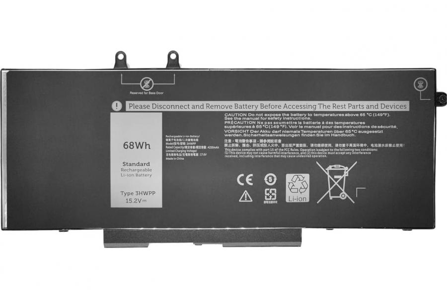 Батарея до ноутбука DELL (3HWPP) Latitude 14 5410 5411 Latitude 15 5510 5511 | 15.2V 68 Wh | Replacement