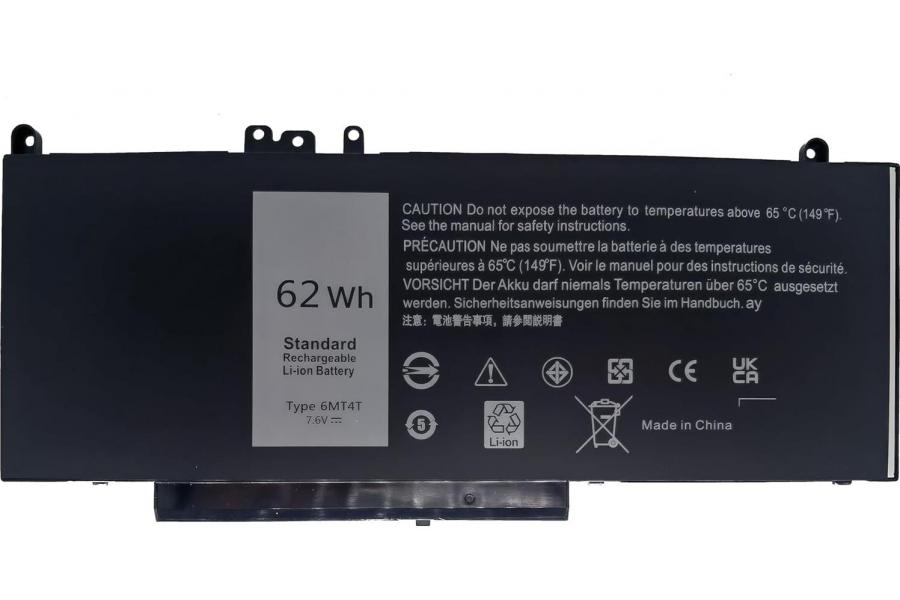 Акумуляторна батарея до ноутбука DELL P48G (6MT4T) | 7.6V 62 Wh | Replacement