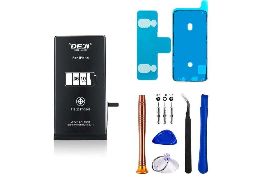 Посилений акумулятор (3610 mAh) для Apple iPhone 14 (DEJI) + набір інструментів