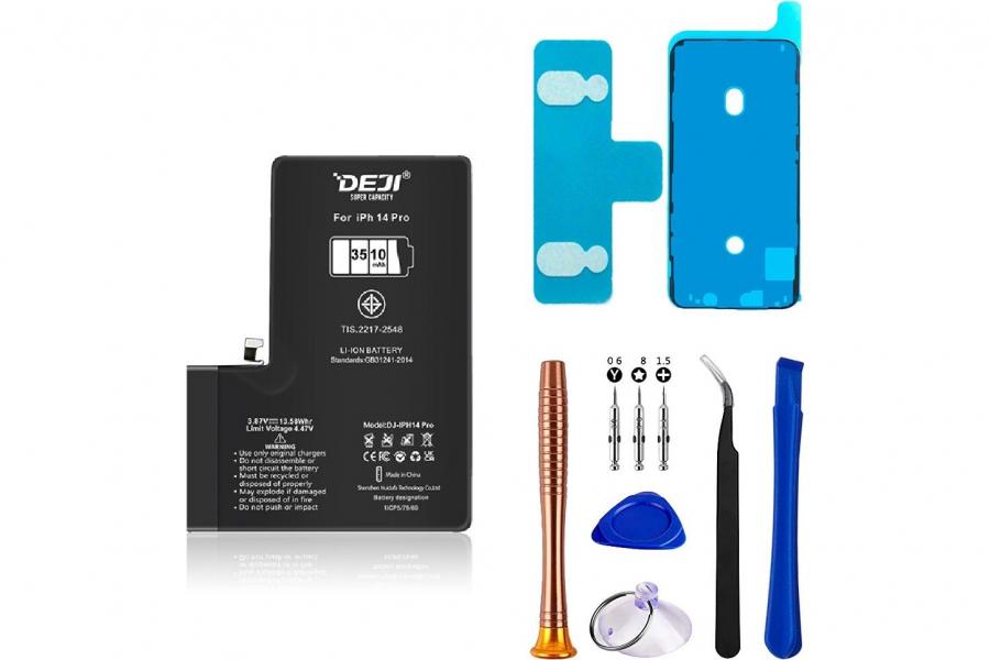Посилений акумулятор (3510 mAh) для Apple iPhone 14 Pro (DEJI) + набір інструментів