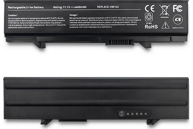 Акумуляторна батарея до ноутбука DELL Latitude E5500 / E5510 / E5500n (KM742) | 11.1V 49 Wh | Replacement