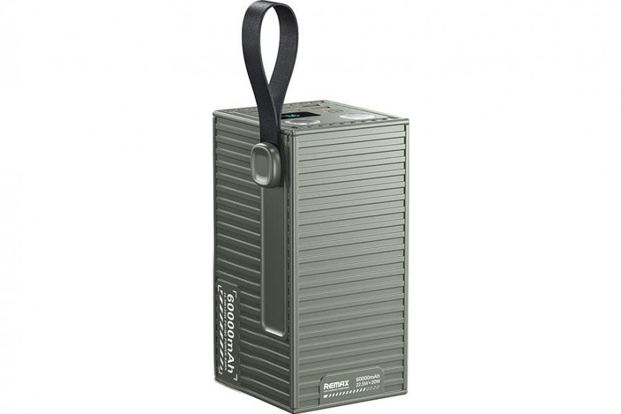 УMБ Remax RPP-609 Pro 60000 mAh Power Bank (Green) 22.5W швидка зарядка і LED ліхтарик