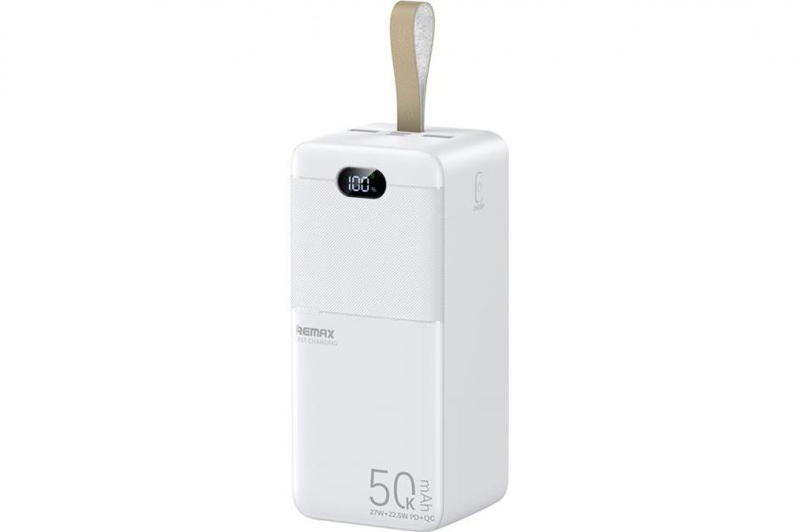 УMБ Remax RPP-117 50000 mAh Power Bank (White) 27W швидка зарядка і LED ліхтарик