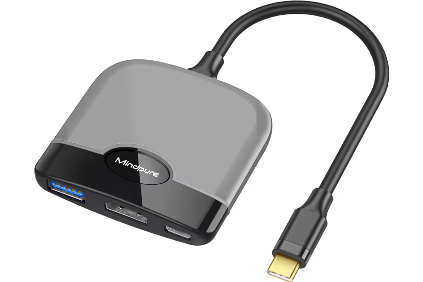 Type-C - HDMI + USB 3.0 + PD 3-в-1 адаптер Mindpure (HU004)