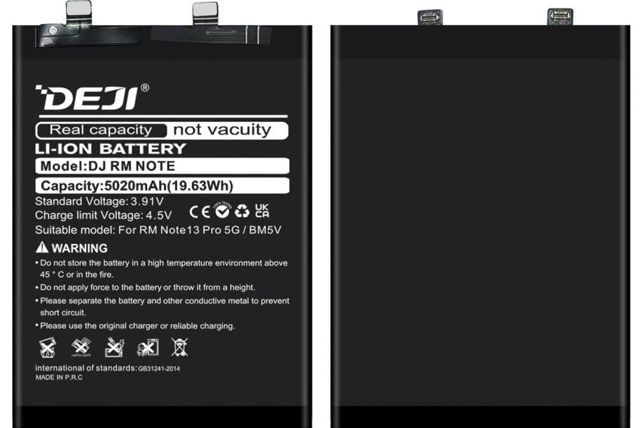 Акумулятор для Xiaomi Redmi Note 13 Pro (5G) 5020 mAh (DEJI BM5V)