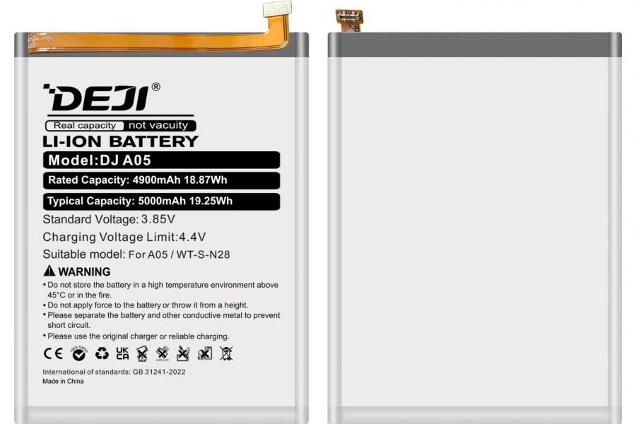 Акумулятор для Samsung Galaxy A05 SM-A055M / SM-A055F 4900 mAh (DEJI WT-S-N28)