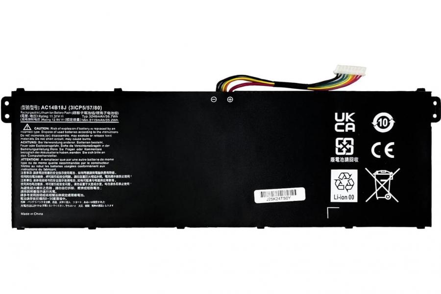 Акумуляторна батарея до ноутбука Acer Aspire ES1-532G (AC14B18J) | 11.4V 36 Wh | Replacement