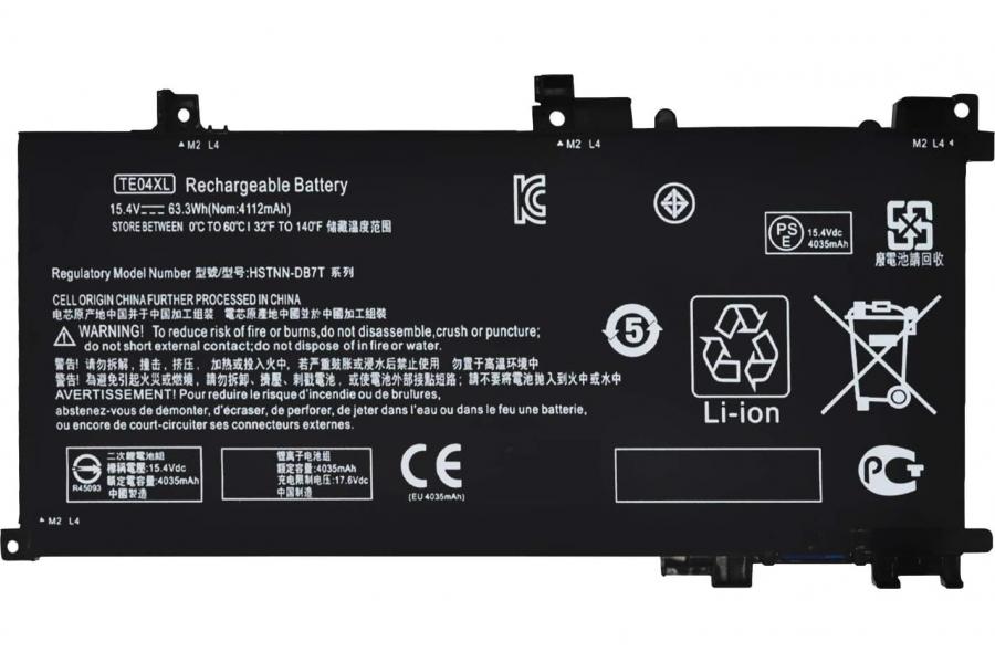 Акумуляторна батарея до ноутбука HP OMEN 15-AX200NU (TE04XL) | 15.4V 63.3 Wh | Replacement