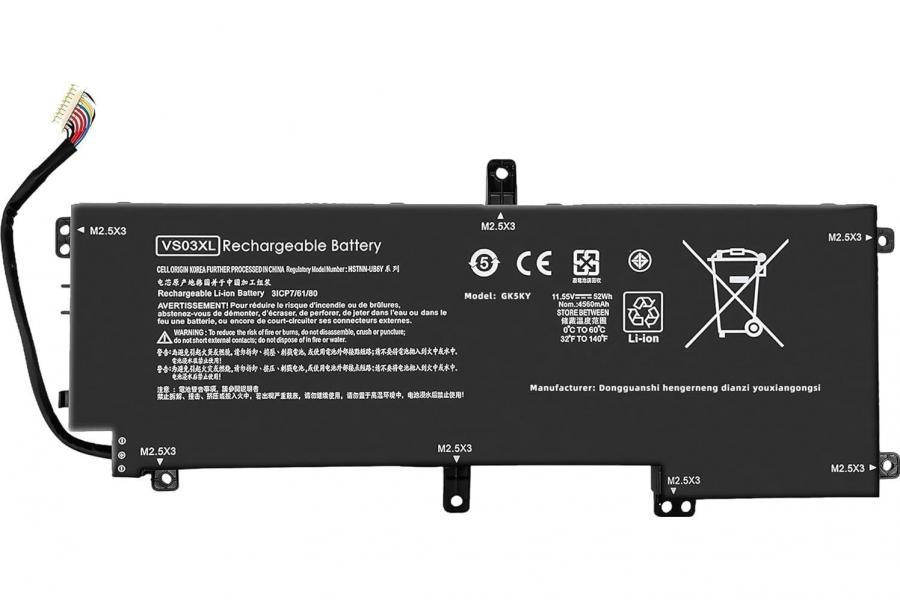 Акумуляторна батарея до ноутбука HP Envy 15-AS101NC (VS03XL) | 11.55V 52 Wh | Replacement