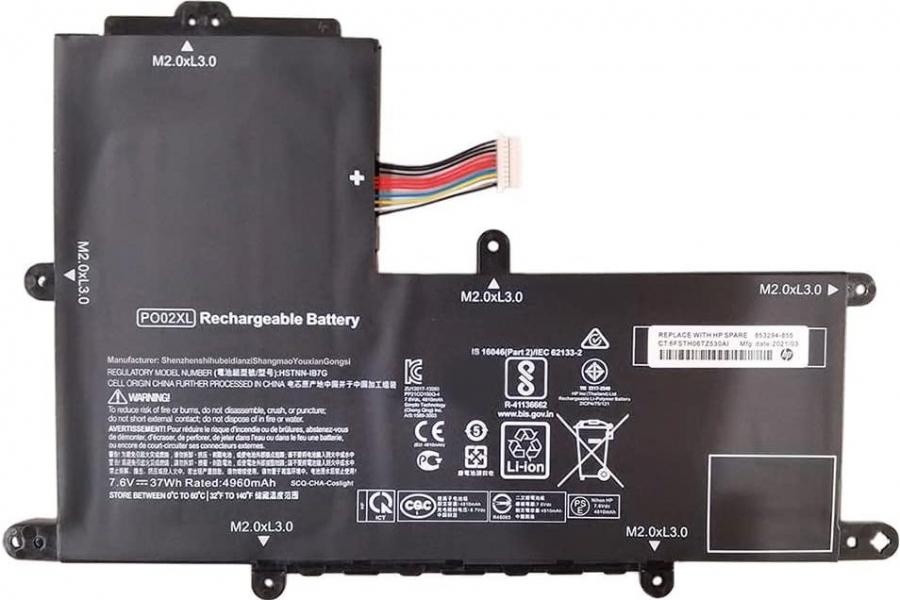 Акумуляторна батарея до ноутбука HP Stream 11 Pro G4 (PO02XL) | 7.6V 37 Wh | Replacement