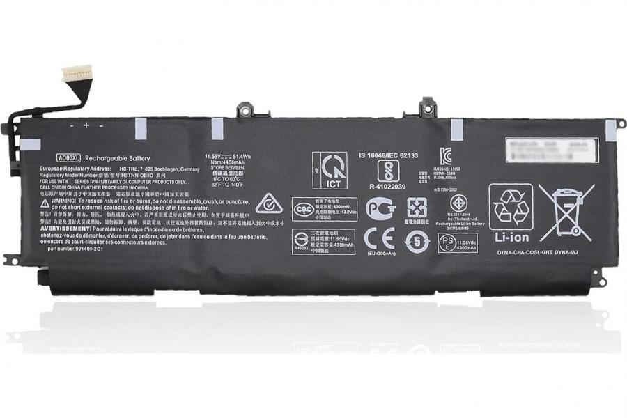 Акумуляторна батарея до ноутбука HP Envy 13-AD005NS (AD03XL) | 11.55V 51.4 Wh | Replacement