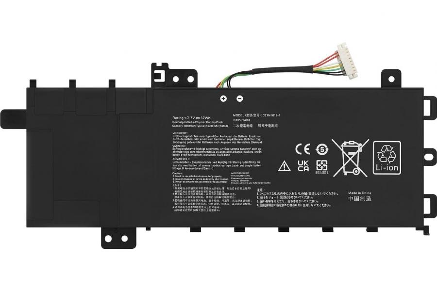 Акумуляторна батарея до ноутбука Asus S512DK (B21N1818-1) | 7.7V 37 Wh | Replacement