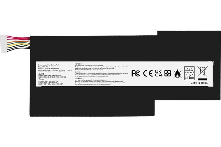 Акумуляторна батарея до ноутбука MSI GT72VR (BTY-L77) | 11.1V 83.25 Wh | Replacement