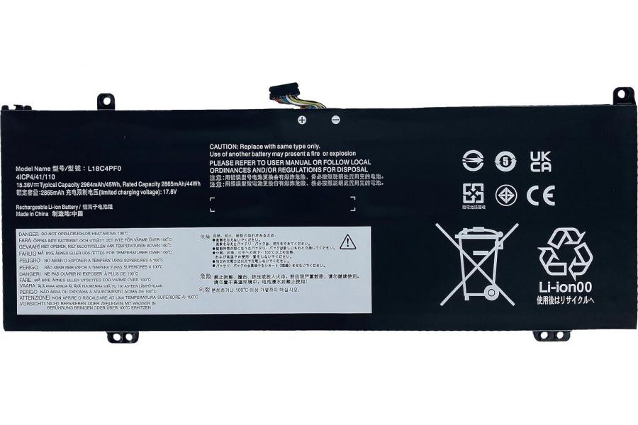 Акумуляторна батарея до ноутбука Lenovo ThinkBook 13s-IML (L18C4PF0) | 15.36V 45 Wh | Replacement