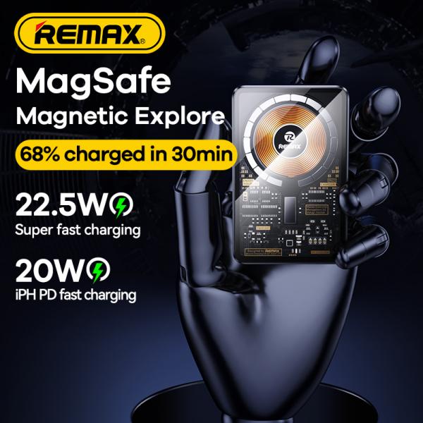 Remax 10000 mAh RPP-558 Black (Magnetic+Wireless+PD+QC)