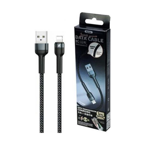 Remax USB - Lightning (RC-124i Black)