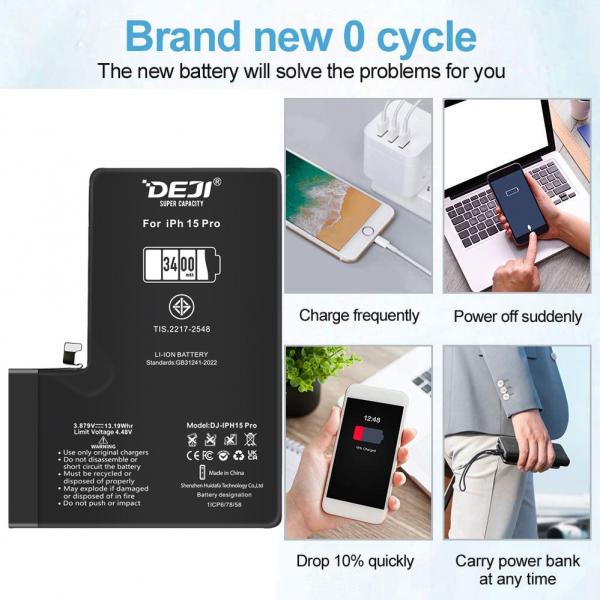 iPhone 15 Pro (DEJI) 3400 mAh