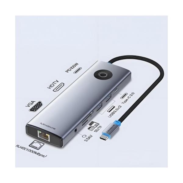 USB-C 10-in-1 Blueendless HC106 